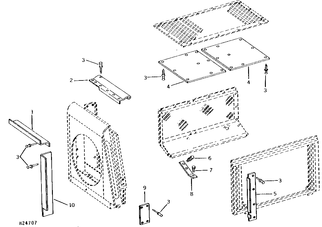 Engine Compartment Plates, Seals and Panels (Retro-Fit Cooling System) ( - 101300)