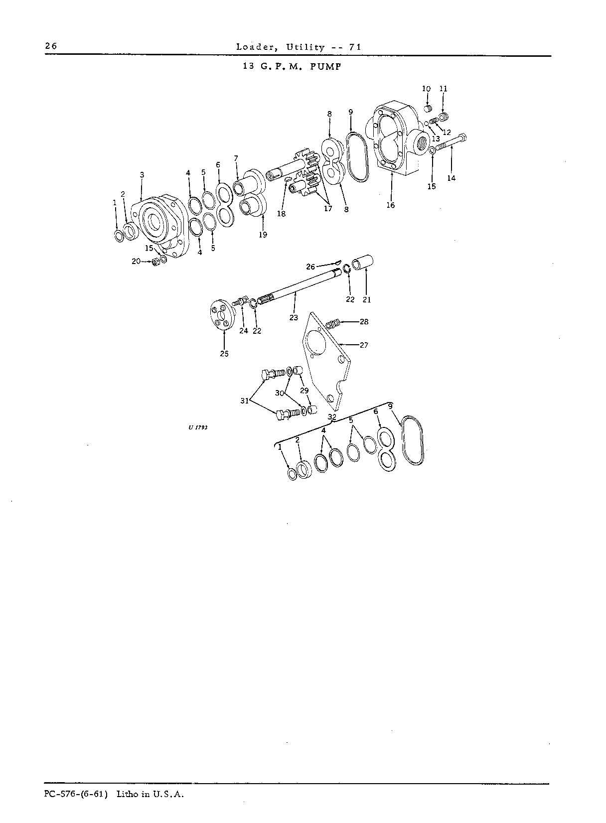 13 G.P.M. Pump