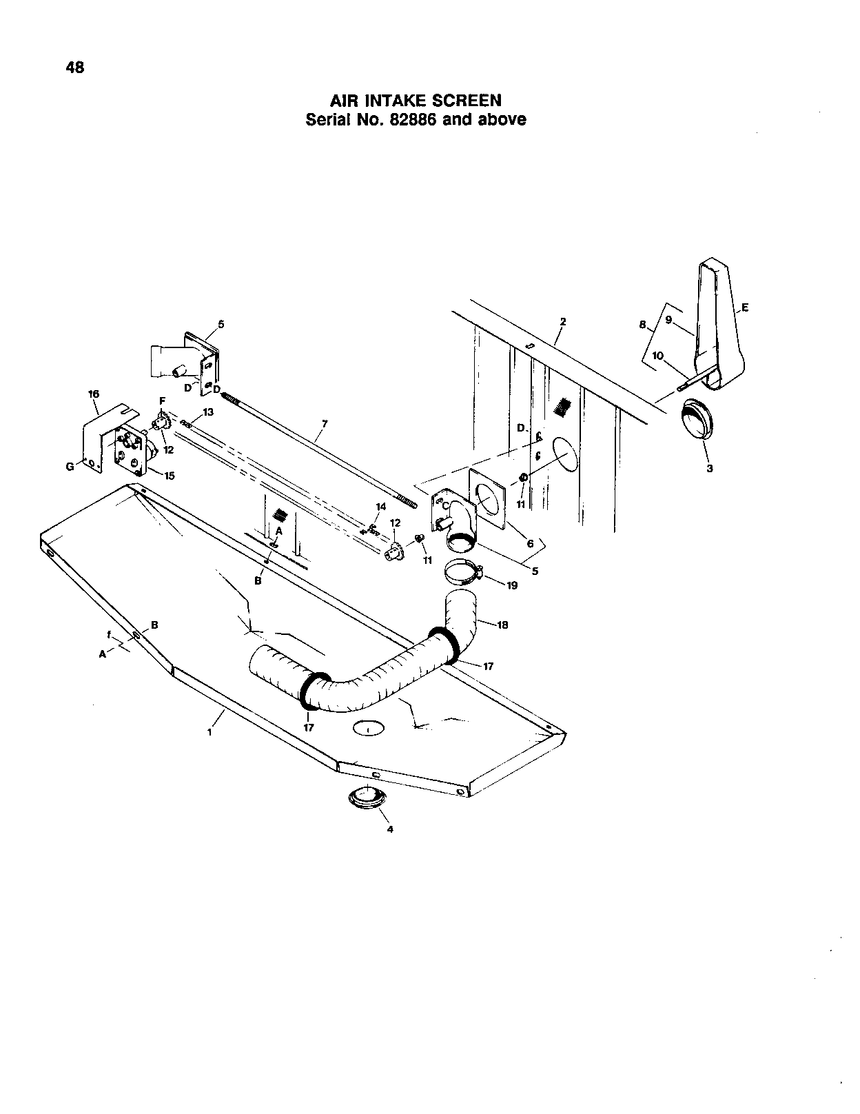 Air Intake Screen, w/ Cleaner (Ser.# -82885) (Continued)