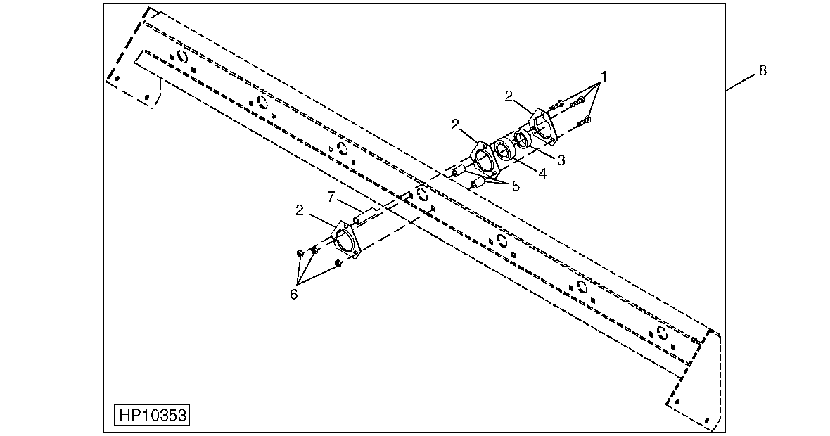 CONVEYOR AUGER REAR BEARING KIT (EXTENSIVE WEAR)