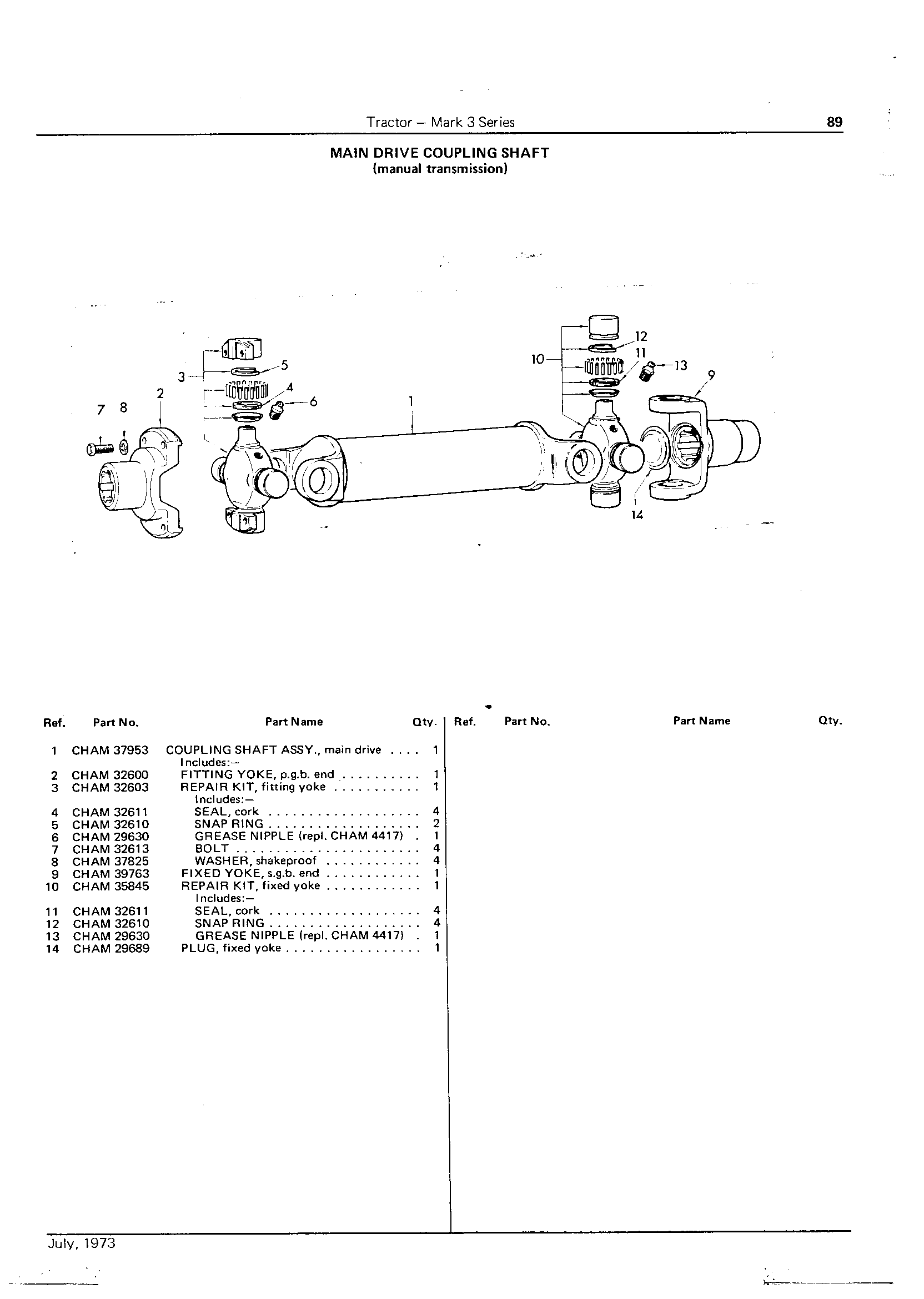 Manual Transmission Main Drive