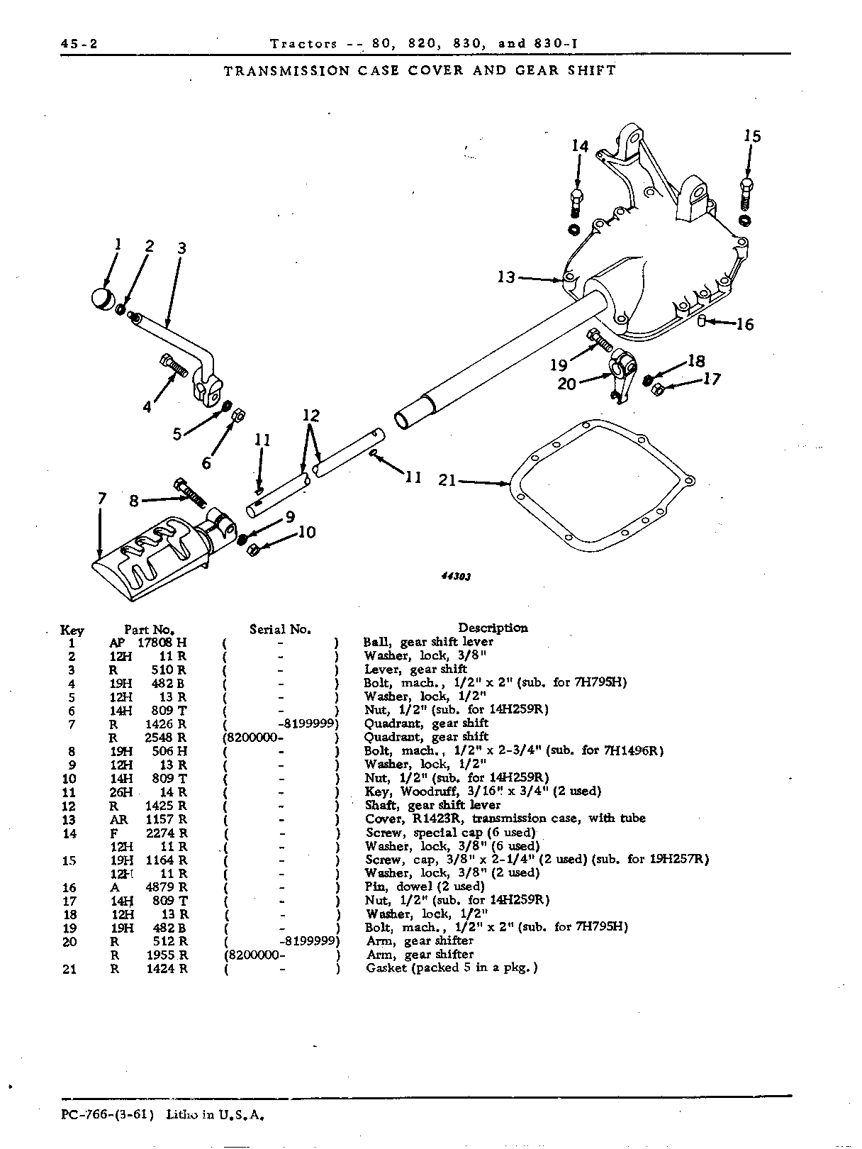Cover, transmission case