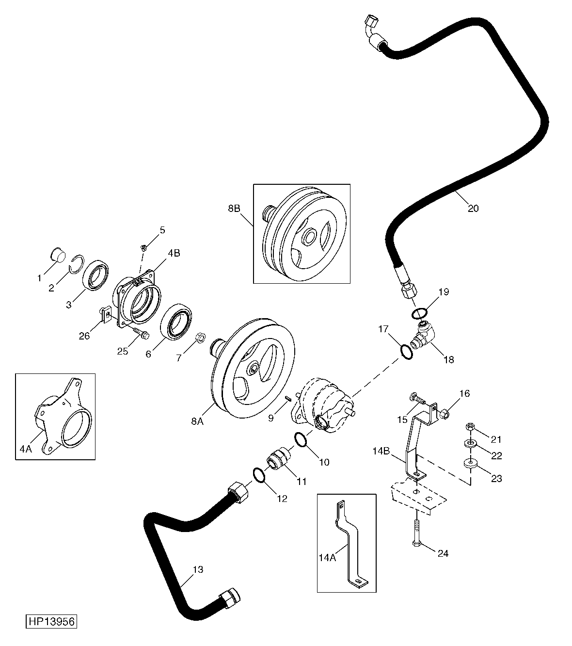 Reel / Belt Pickup Pump Mounting And Sheave