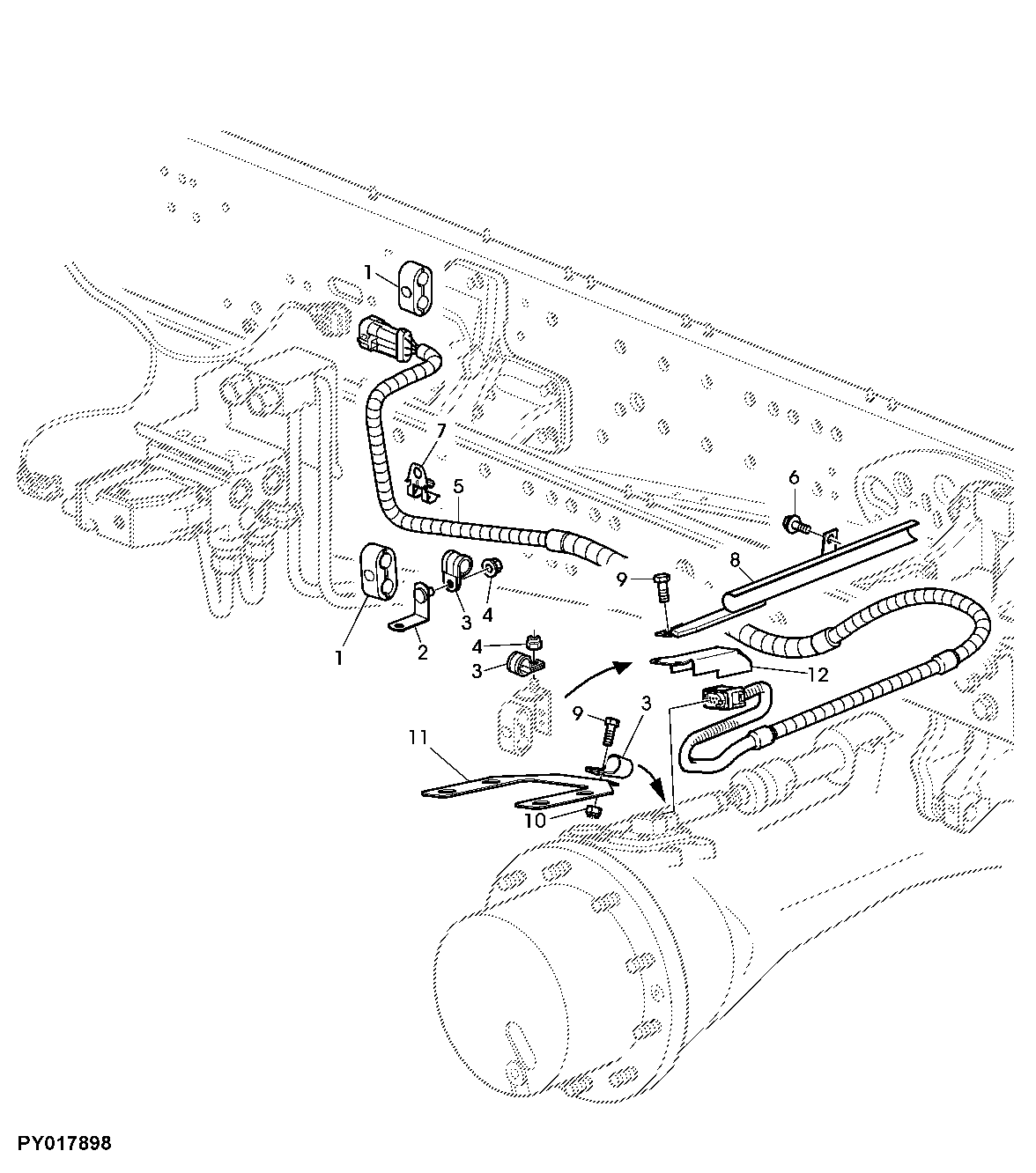 WIRING HARNESS AND GUARD FOR STEERING ANGLE SENSOR, AUTOTRAC