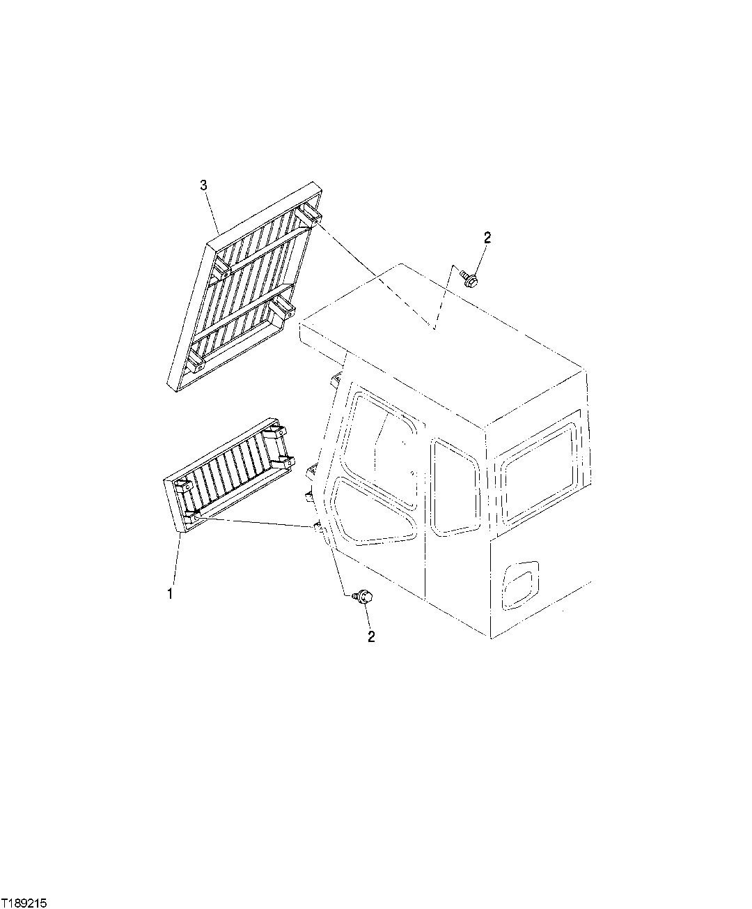 WINDSHIELD GUARD (CAB WITH INTEGRATED HEADGUARD)
