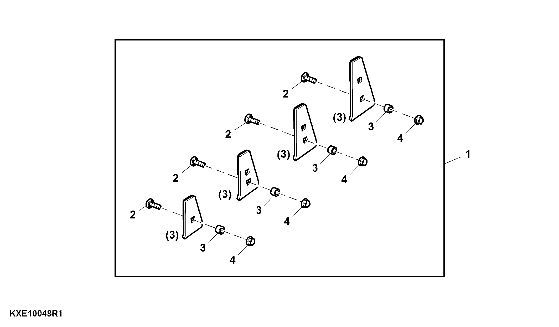 Attachment, Grain and Rice Wear Plates, Variable Stream Rotor