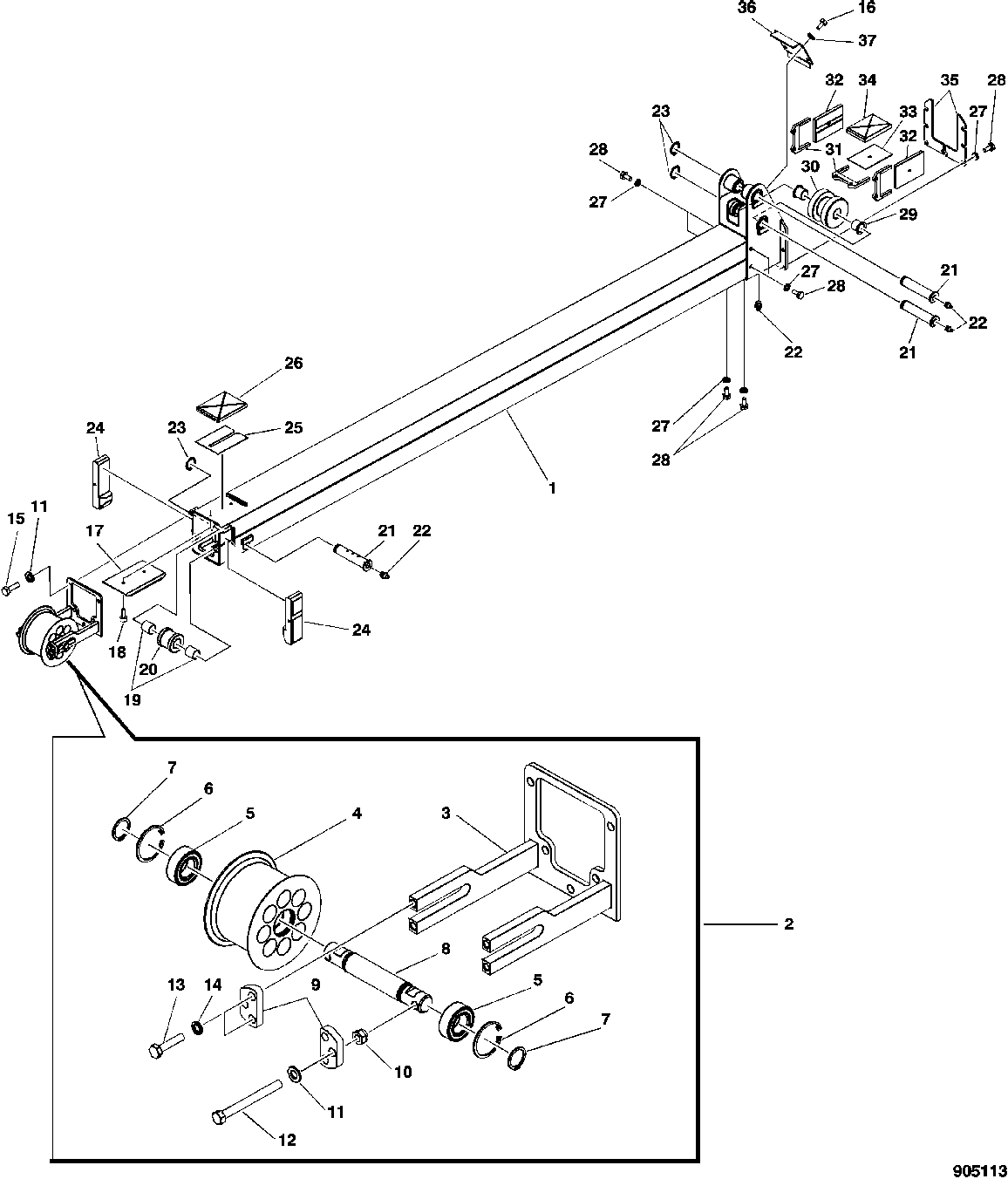 First, Extension Boom For Hidden Hoses, CF510
