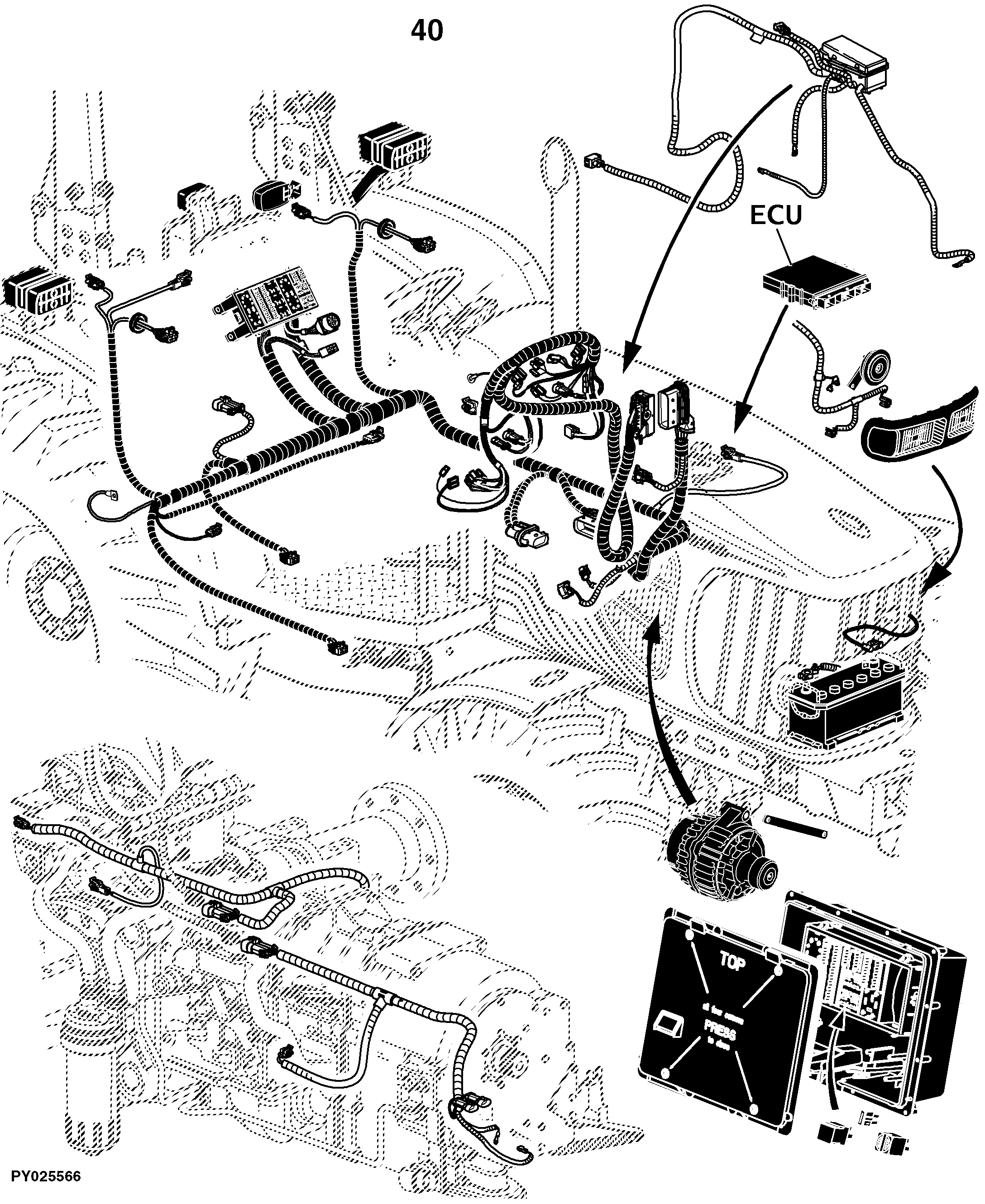 6425 Tractor (Engine 4045HL283,4045HL282) (Europe Edition)