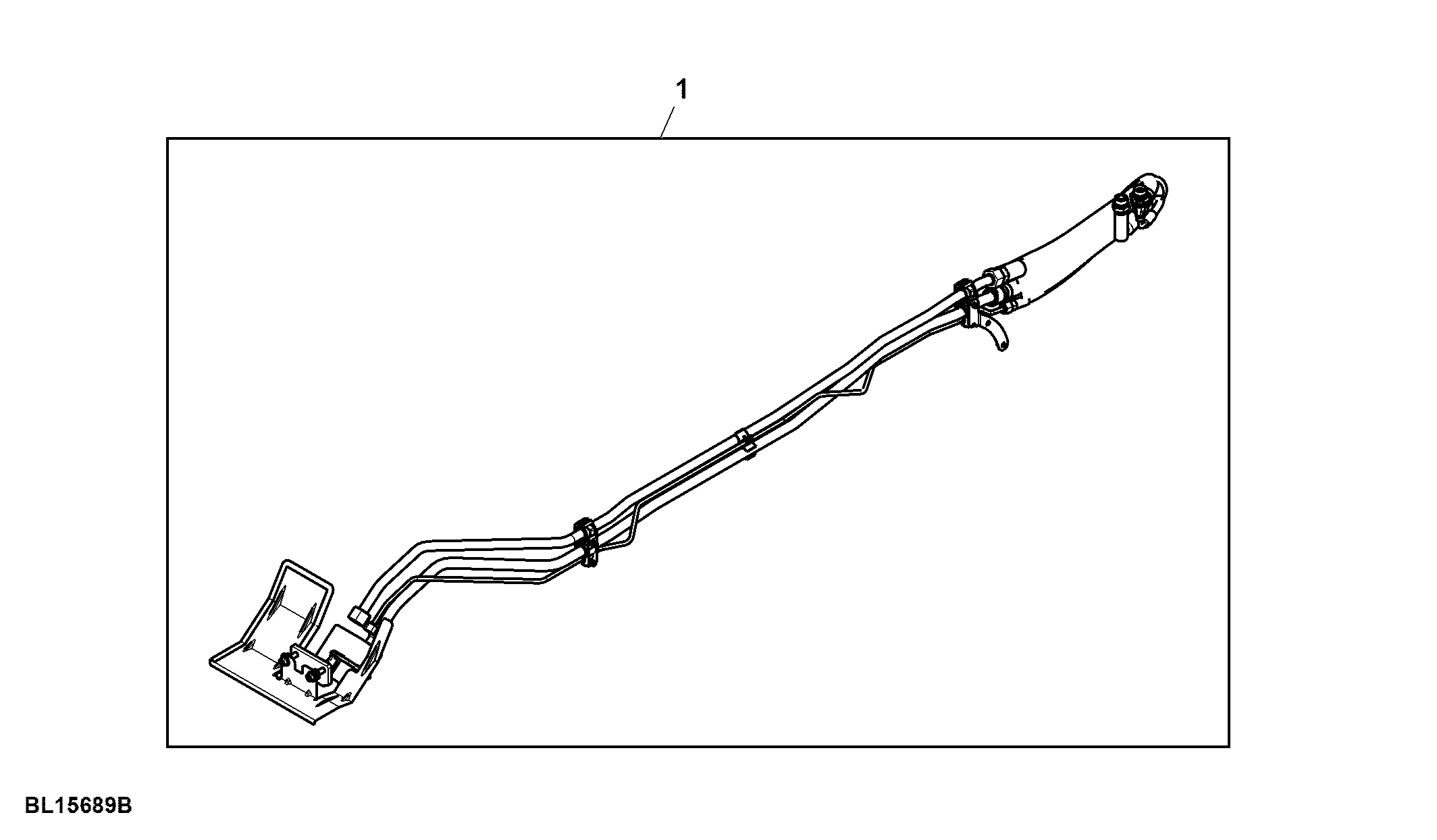 Attachment, Oil Supply Lines, Midstack SCV, W/ PFC-Hydraulics