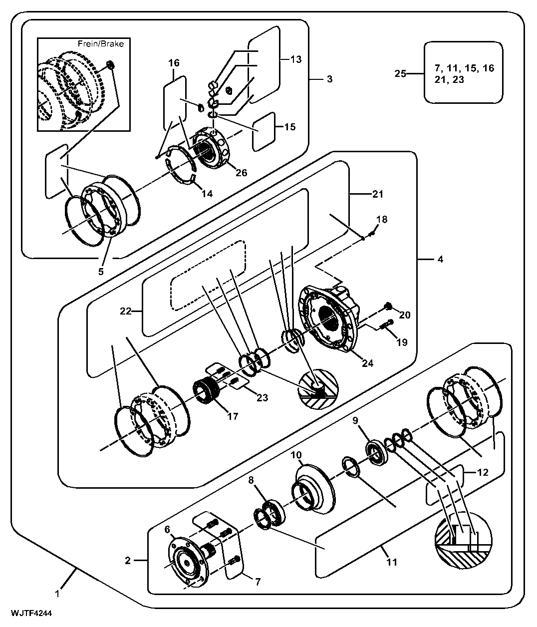 Hydraulic Motor, Feed Rolls, (Poclain 780 cc) ( - 000354)