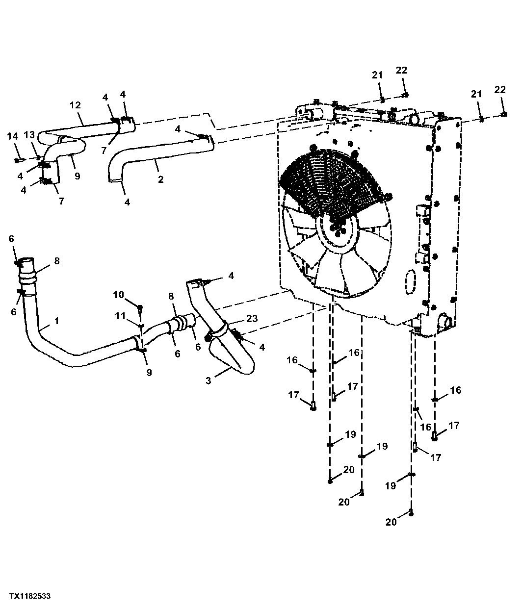 Intercooler Tubes and Engine Radiator Hoses