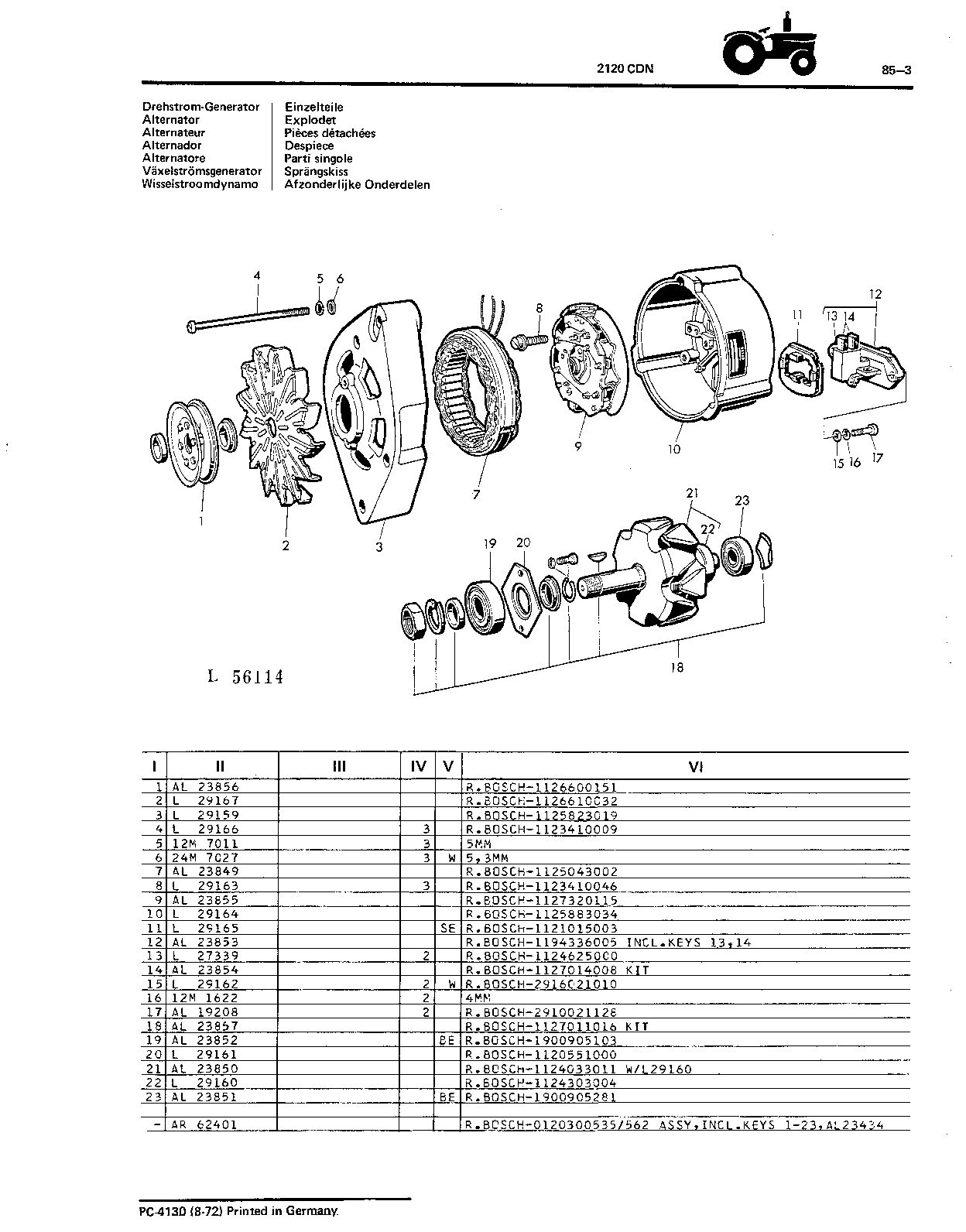 Alternator (Exploded)