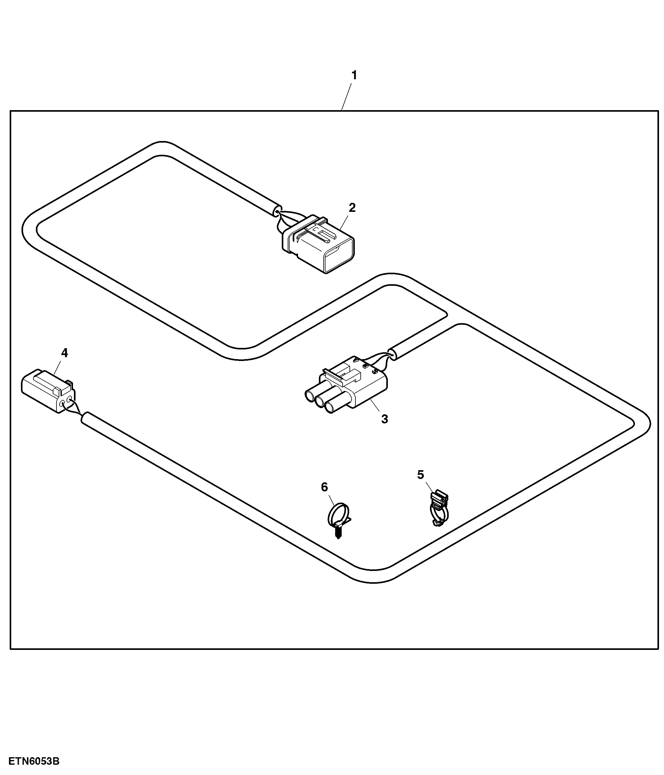 Wiring Harness, Straw Spreader, W/O Wind Compensation