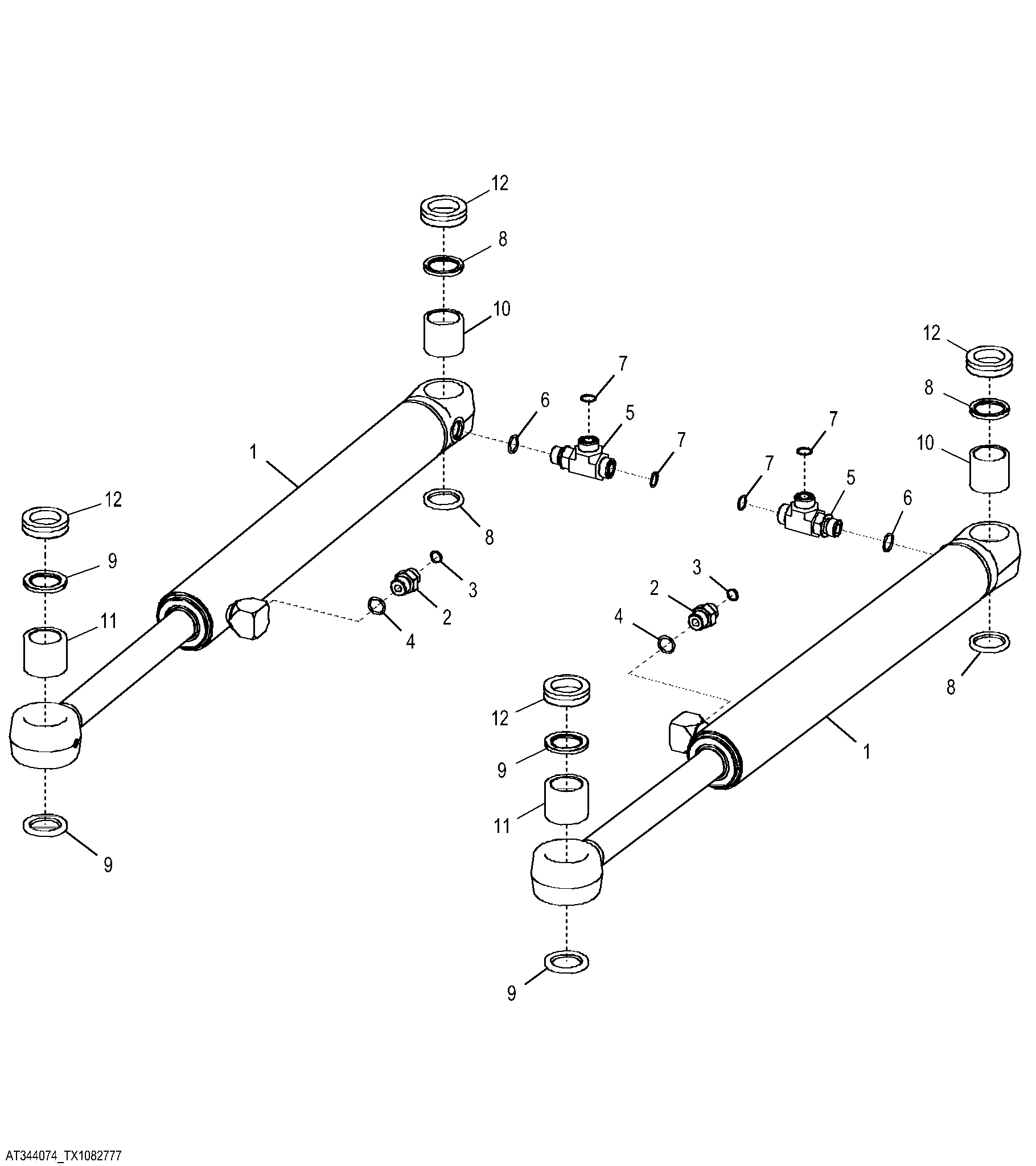 Steering Cylinders and Fittings (NeverGrease™)