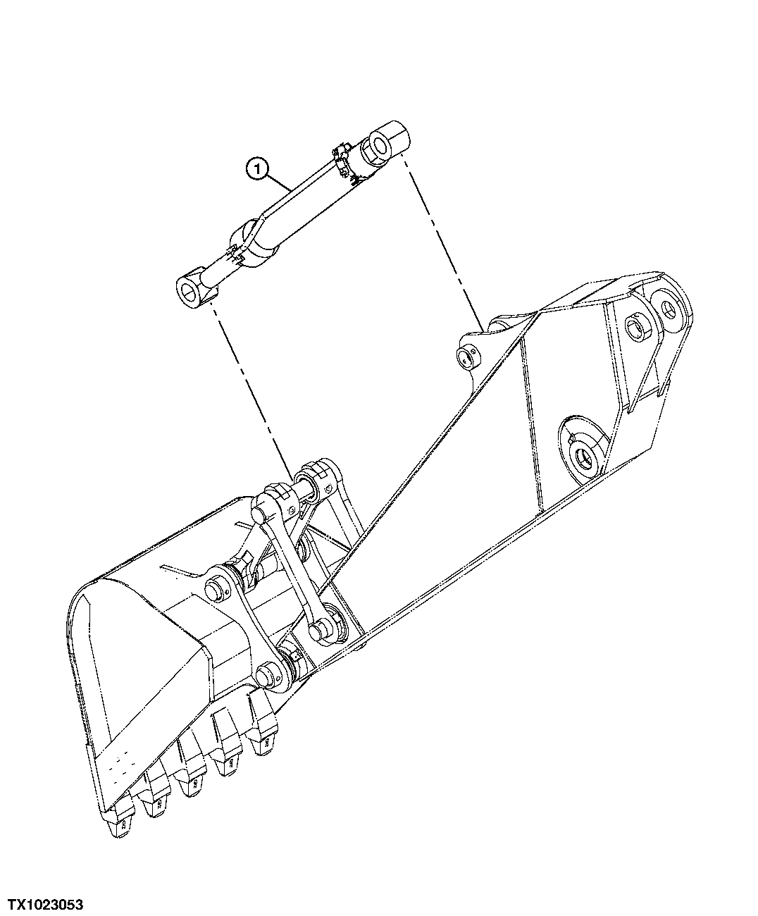 BUCKET CYLINDER (SN 603534- )