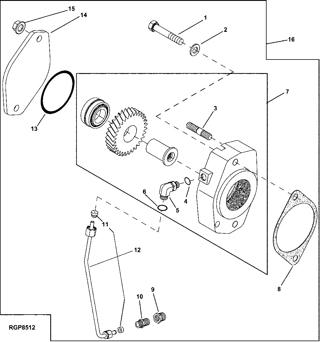 AUXILIARY DRIVE ADAPTER KIT (SAE "B" MOUNT, 13 TOOTH)