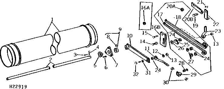 FEEDER CONVEYOR IDLER SHAFT AND FEEDER DRUM