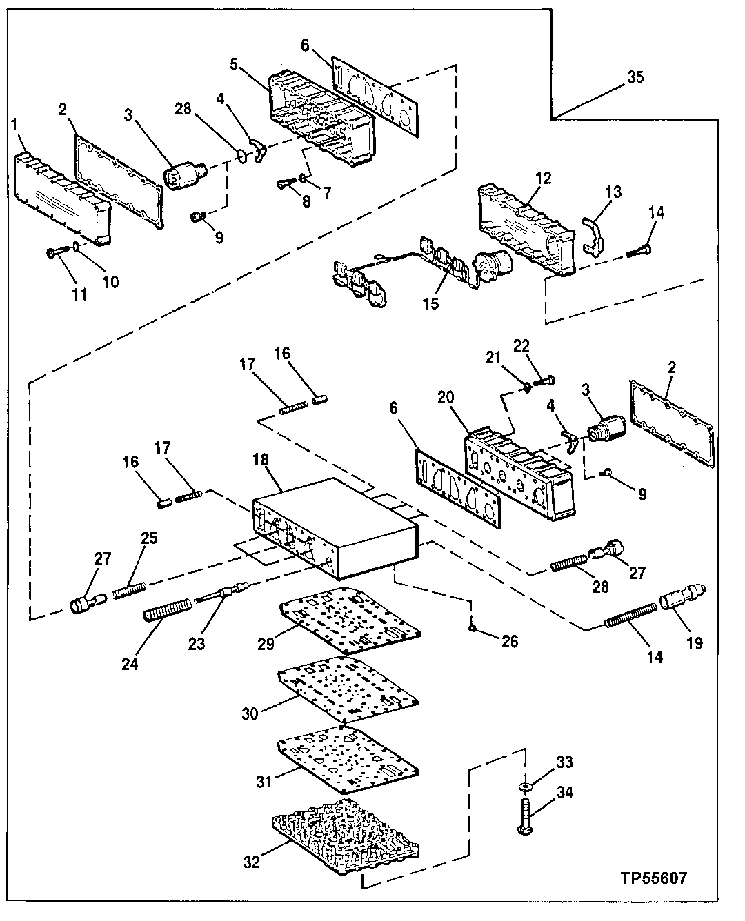 Gearshift System (Control Valve) (Transmission S.N. 000284-000371)