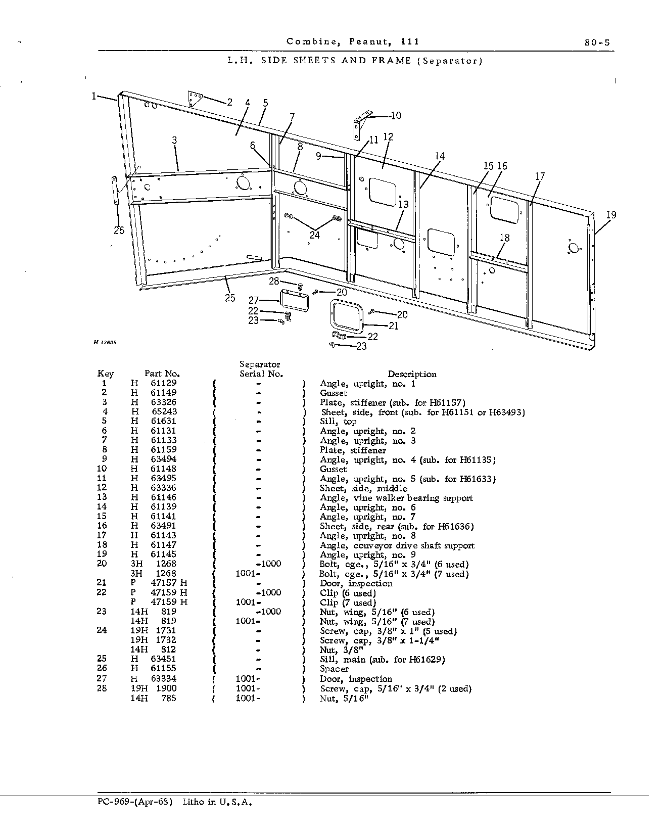 Frame: Separator L.H.