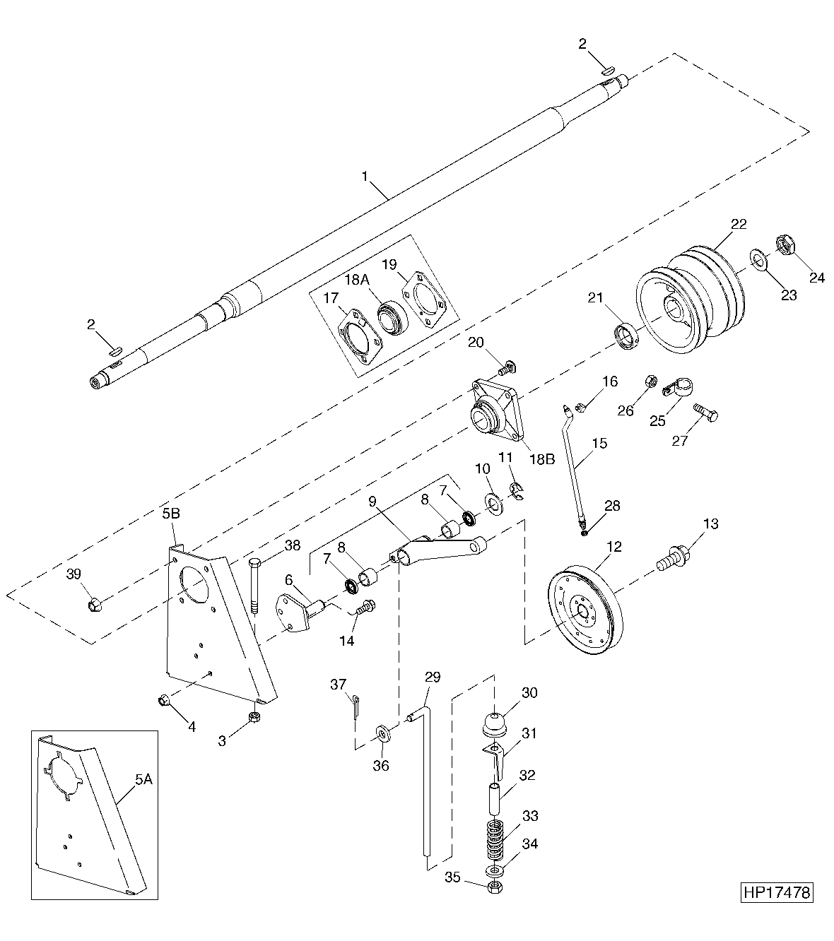 Primary Countershaft And Sheave ( - 710700)