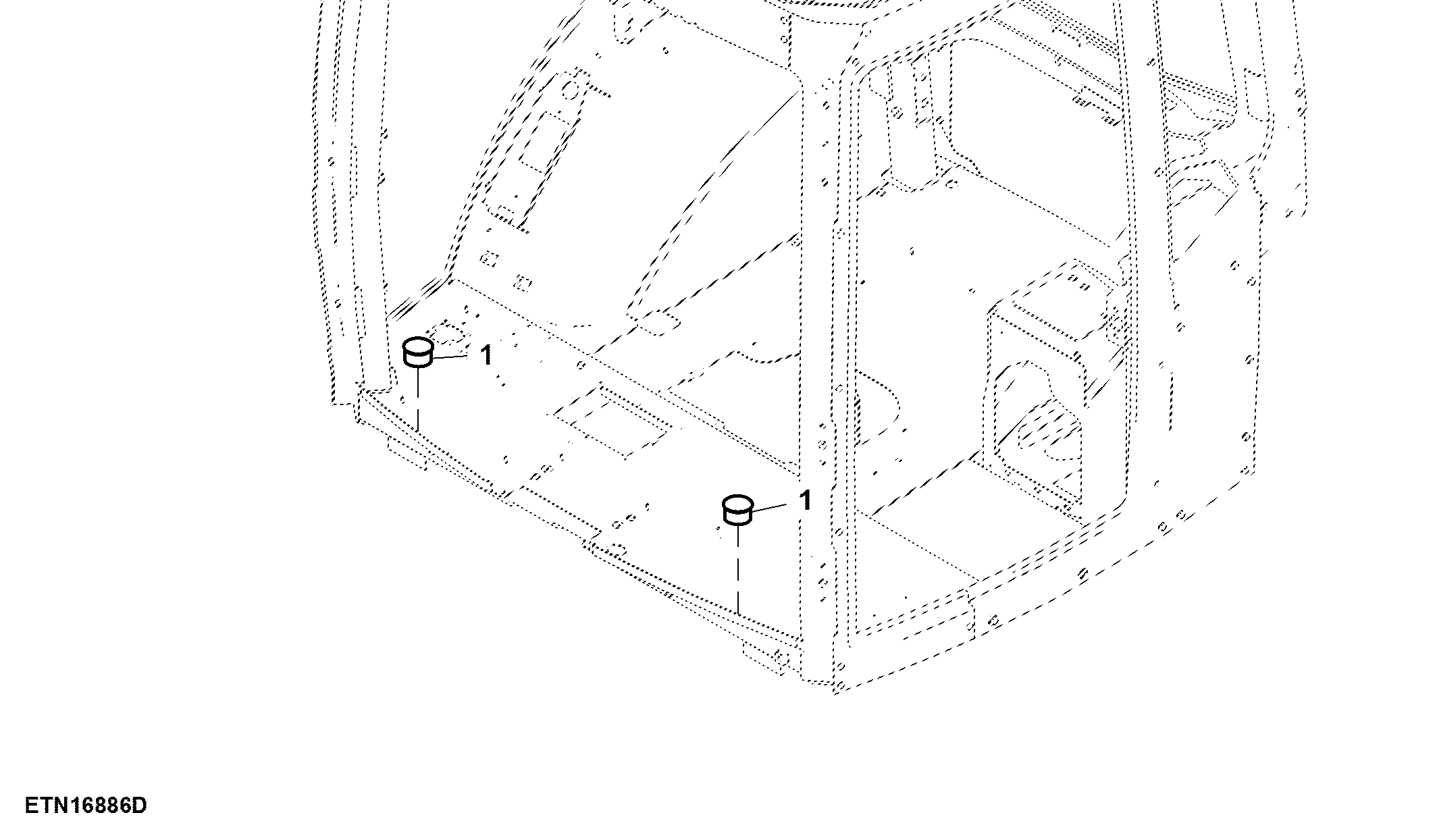 Mounting Parts, Cab Riser Panels, LH and RH