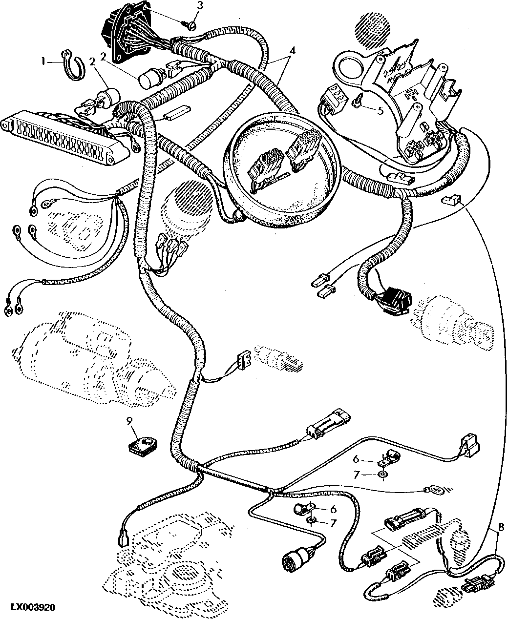 WIRING HARNESS-DASH, OPEN OPERATOR'S STATION(OOS)