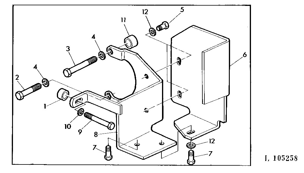 BRACKET FOR SELECTIVE CONTROL VALVES (SPOOL TYPE) WITH SG2 CAB