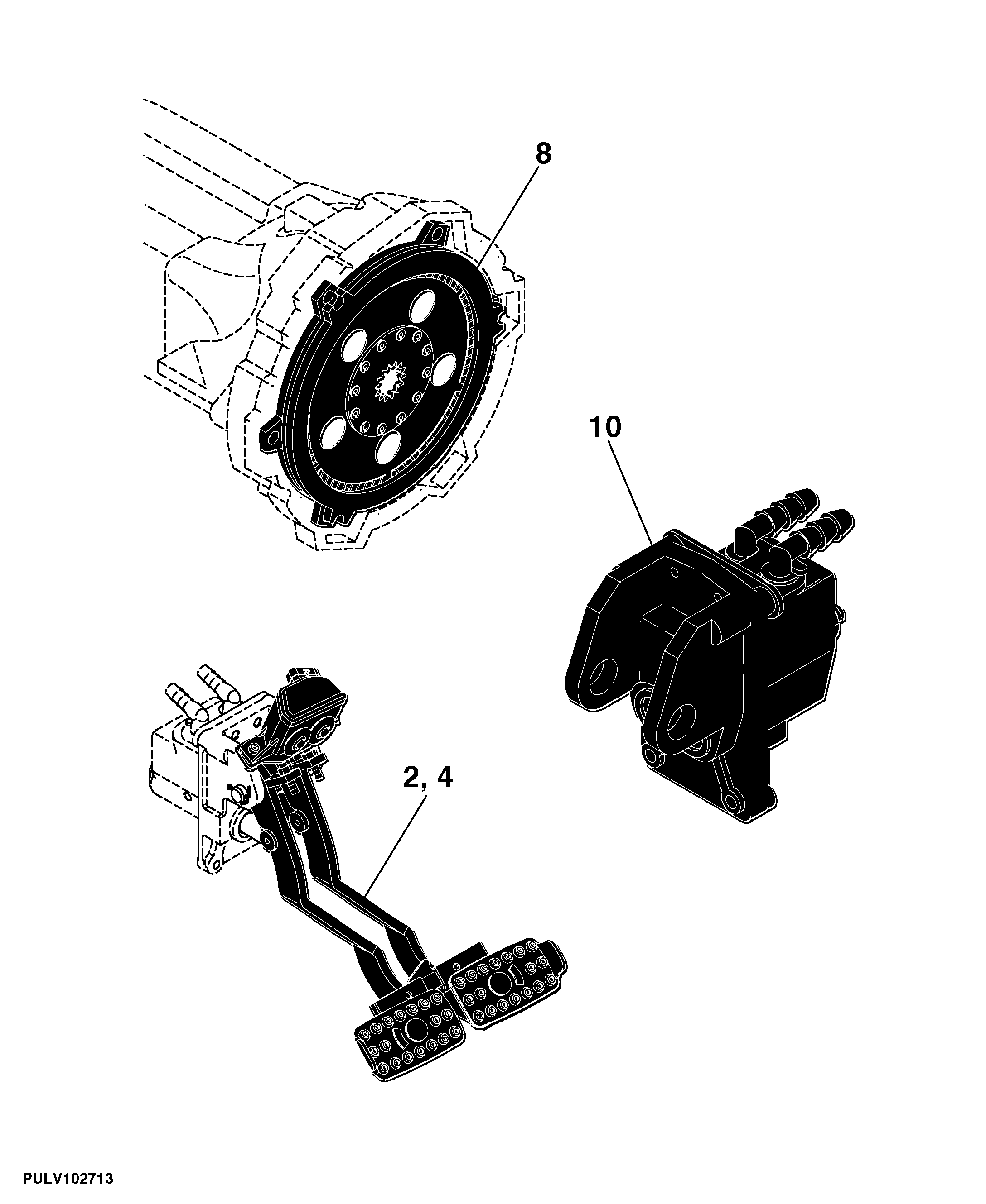 660 Brake Controls Tractor