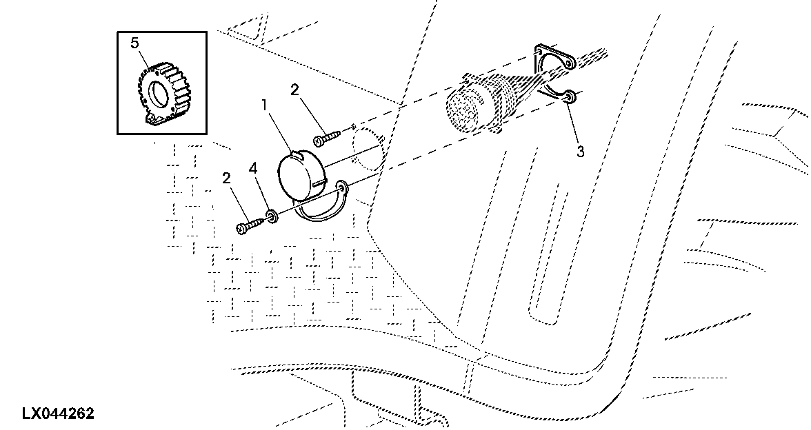 SERVICE - POWER OUTLET SOCKET, ATTACHMENTS (OPEN OPERATOR'S STATION)