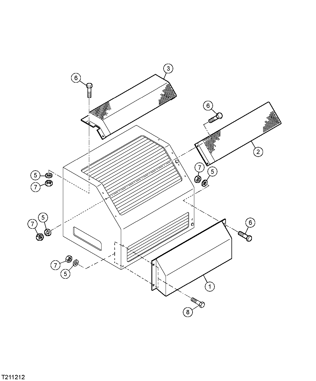 HYDRAULIC OIL COOLER HOUSING SCREENS (COAL HANDLER)
