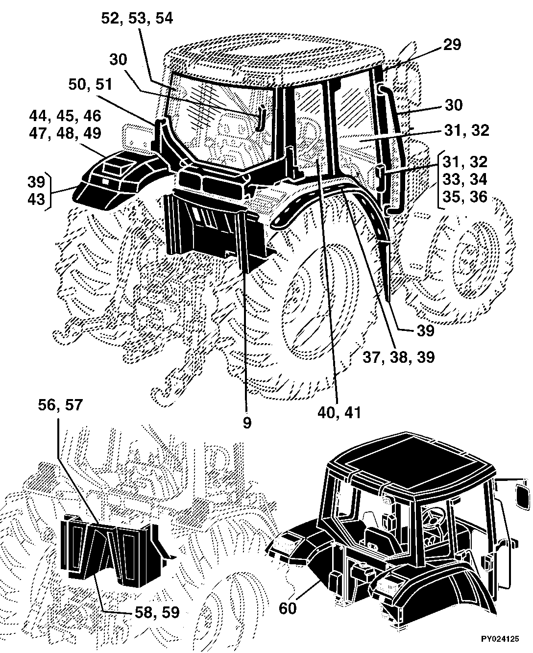 91 OPERATOR'S CAB, BASIC, HEATING, AIR CONDITIONING
