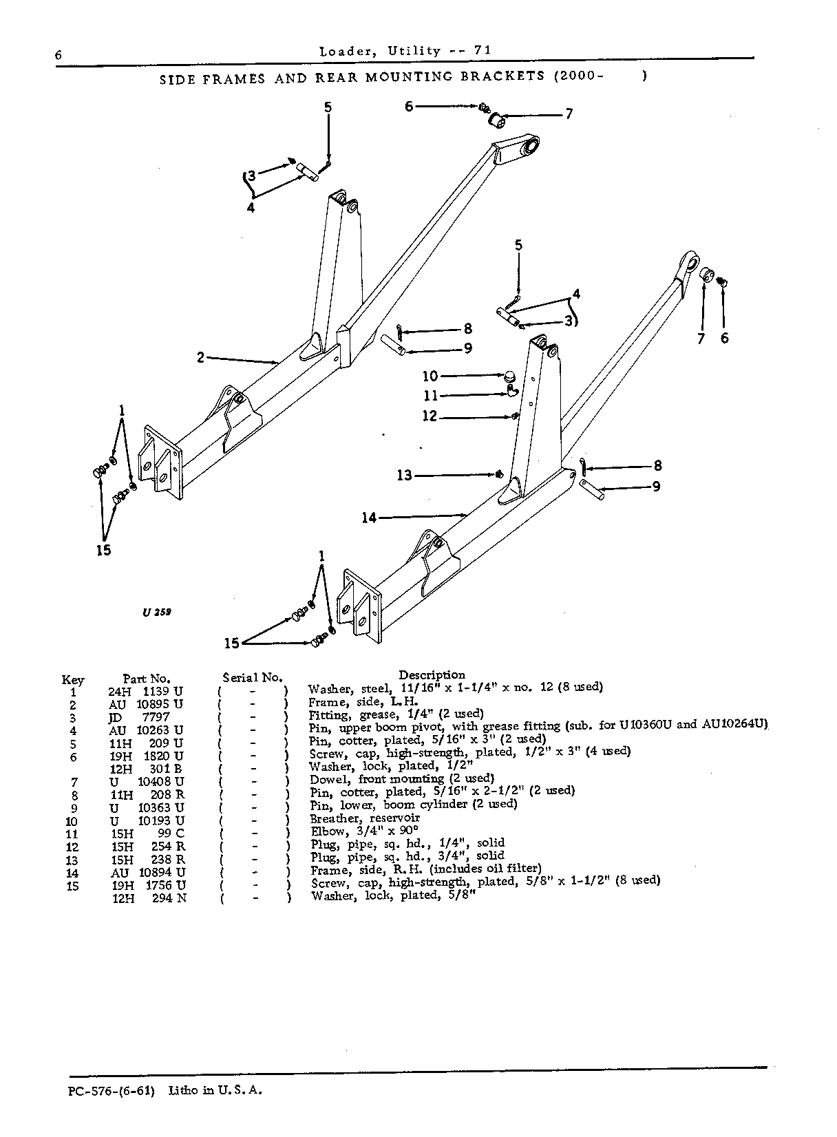Side Frames and Rear Mounting Brackets (2000- )