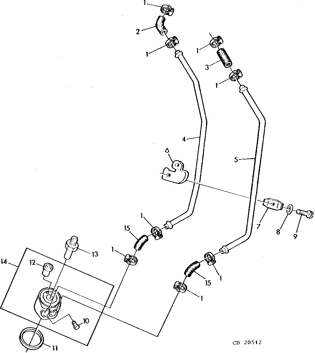 ENGINE OIL COOLER/10 PLATES/BASIC COOLING CAPACITY