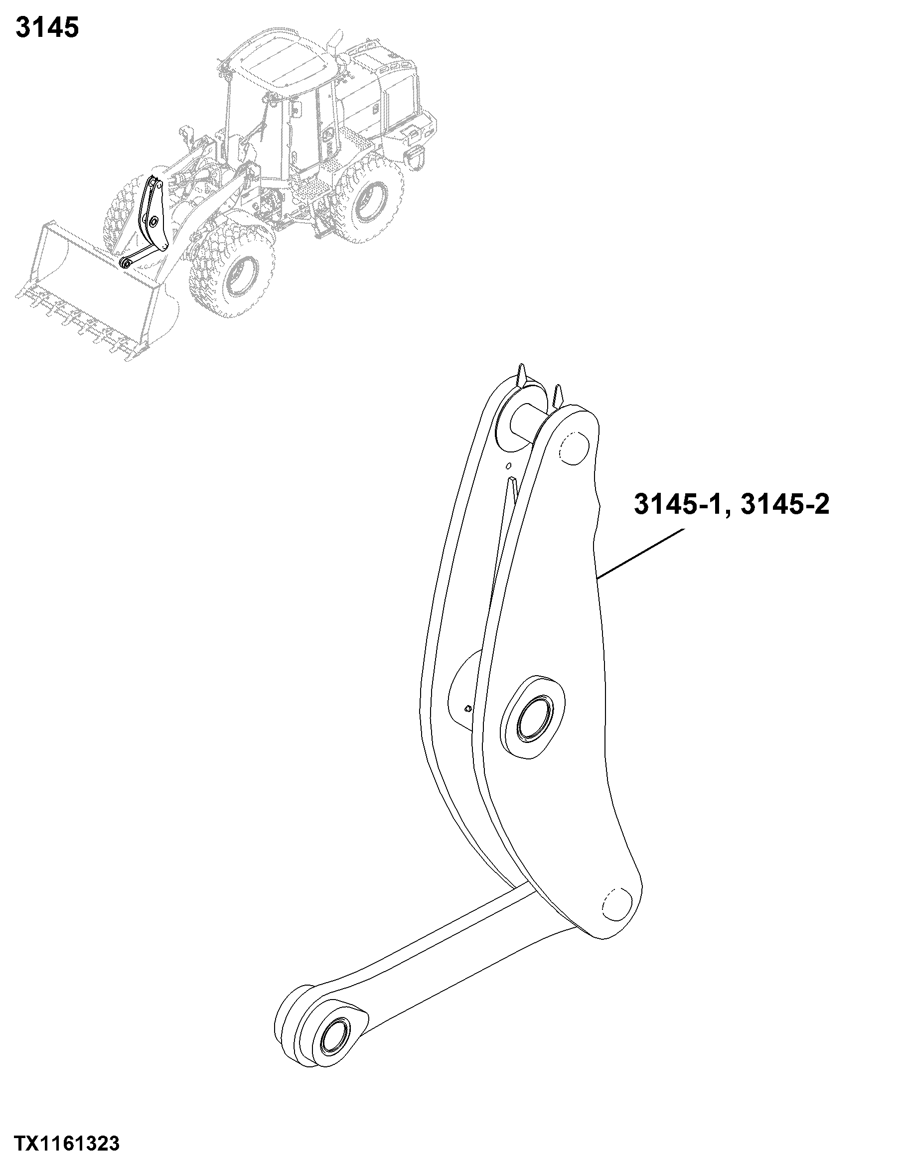 3145 Bucket Loader Linkage