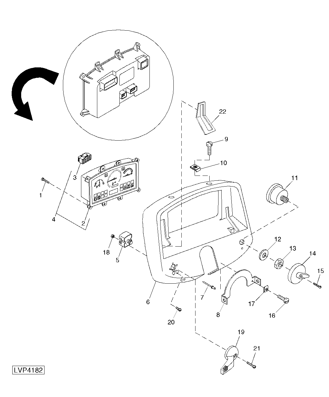 Instrument Panel (Straddle Mount) (Collarshift/SyncShuttle™ Transmission) (420001 - )