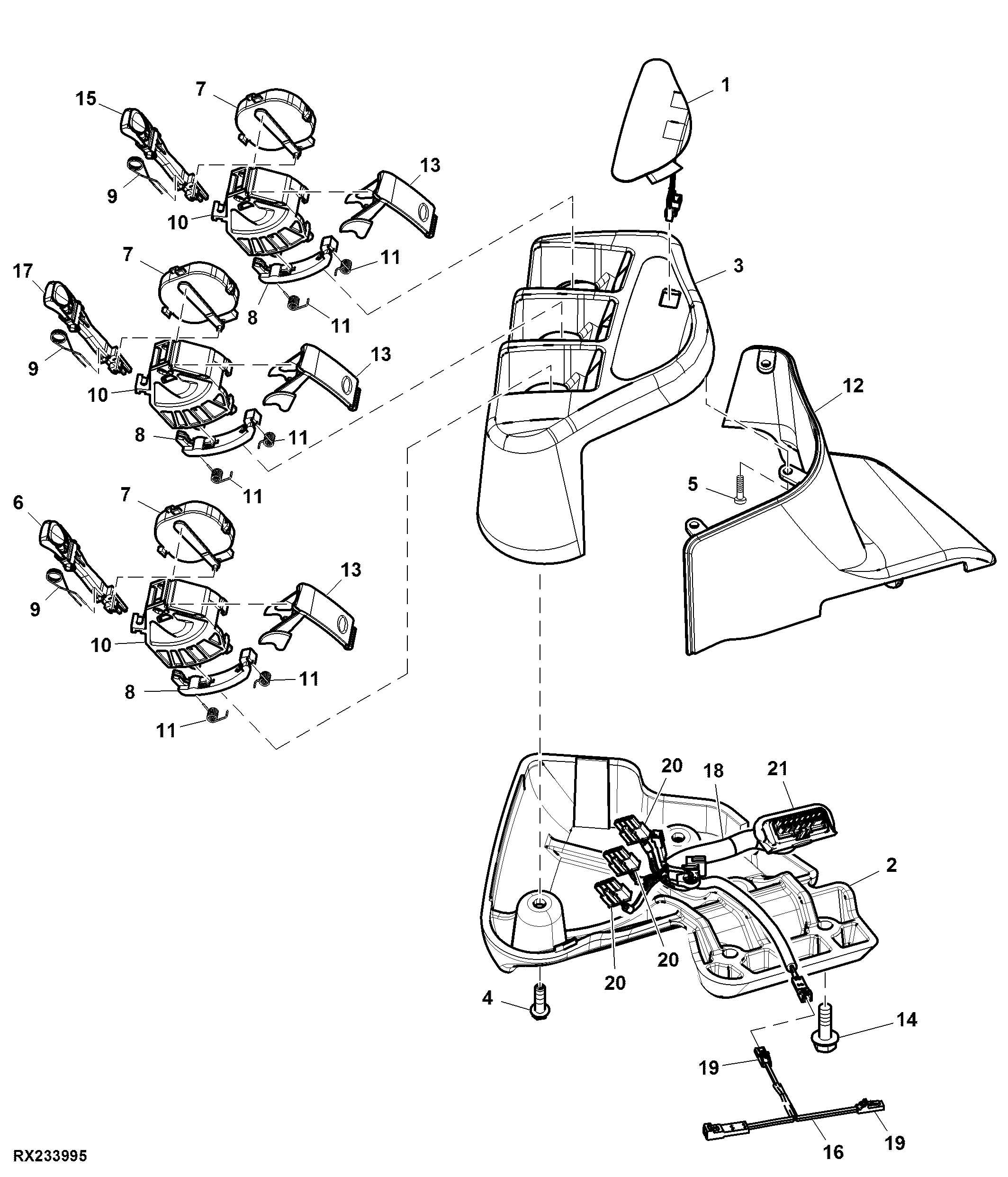 Hitch Control, Front, 6 SCV Side Module (053101 - )