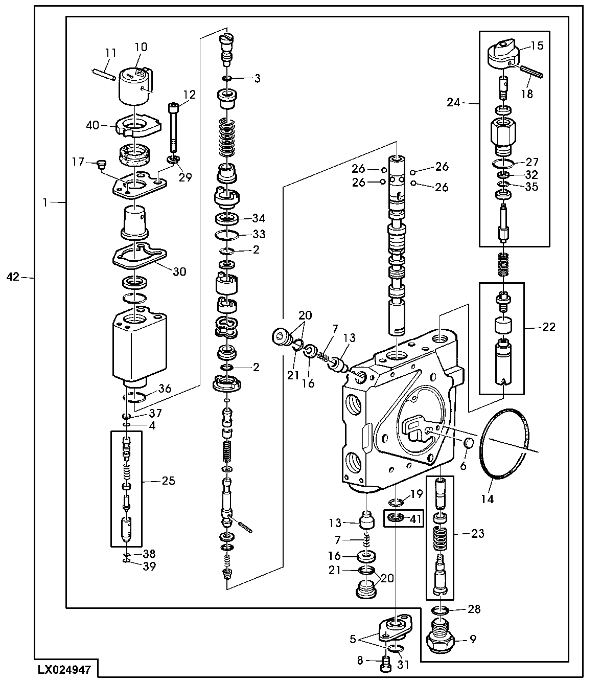 SELECTIVE CONTROL VALVE 300 SERIES (HYDRAULIC PUMP 25/40CM3)