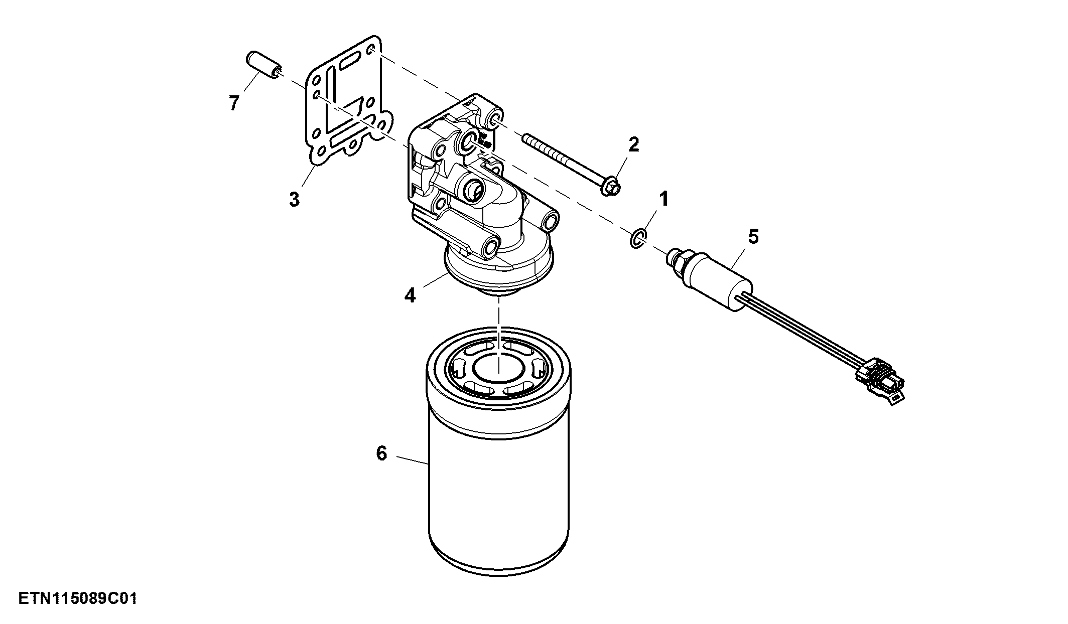 Transmission Oil Filter, CommandQuad™ Transmission