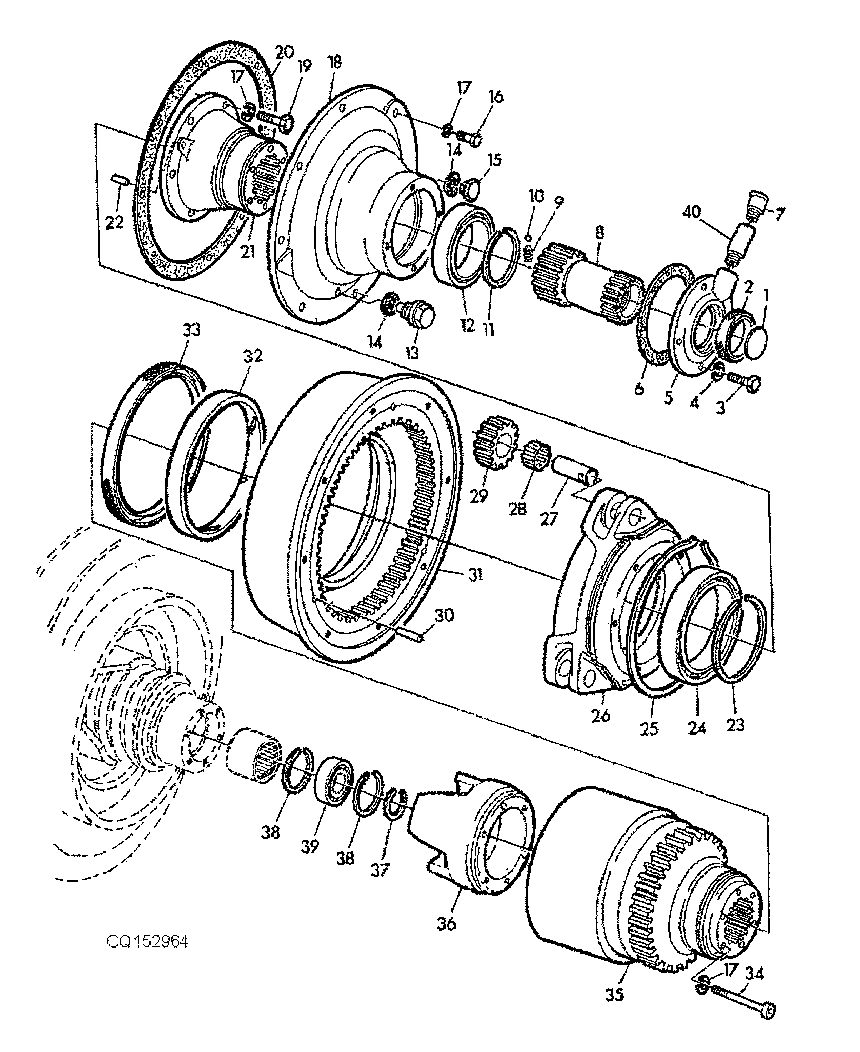 REDUCTION TRANSMISSION FOR VARIABLE CYLINDER