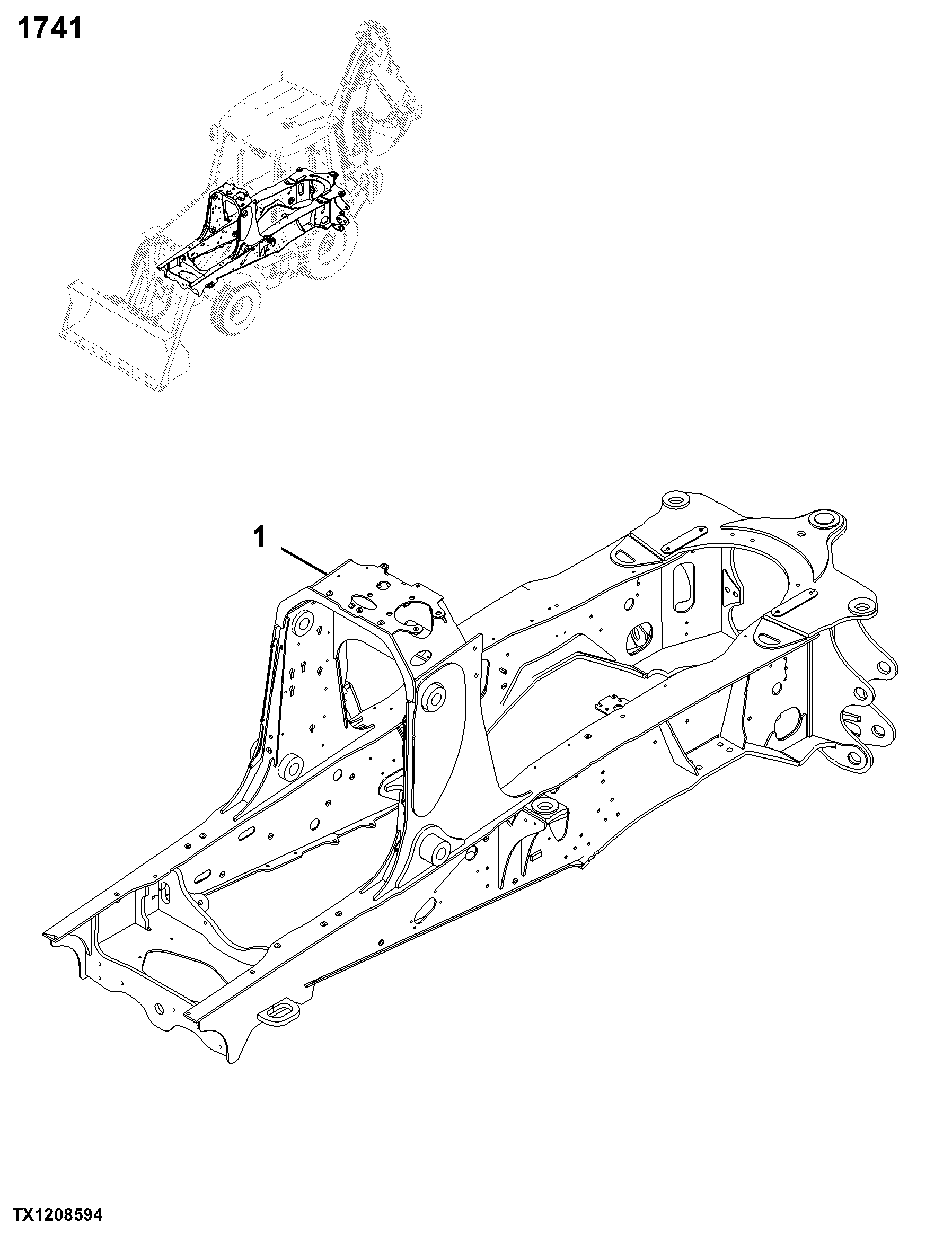 1741 Engine or Main Frame