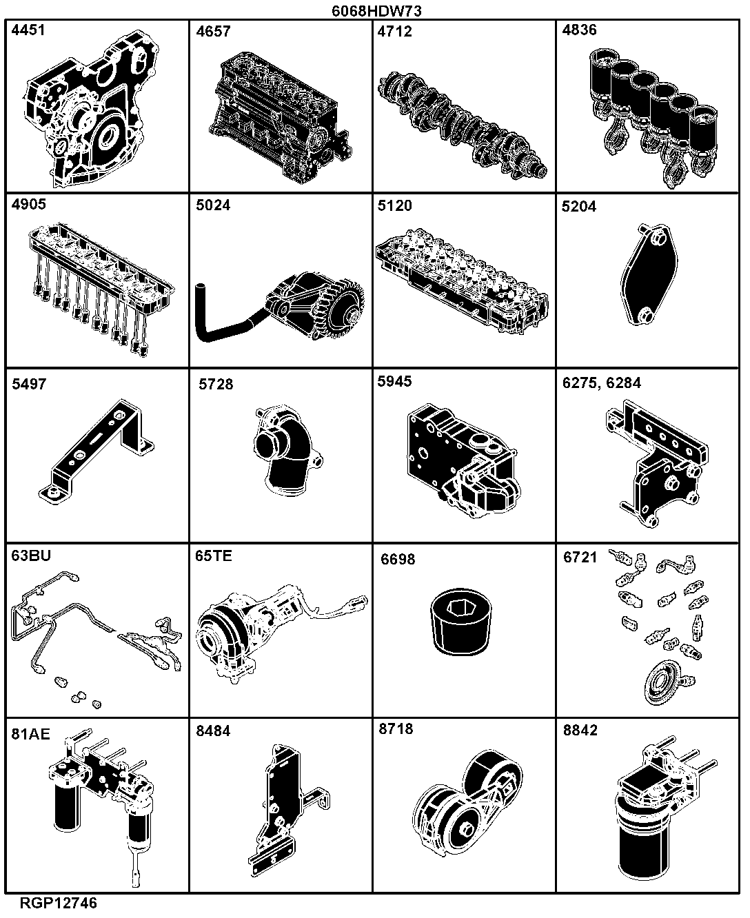 004B Engine 6068HDW73-RE534832