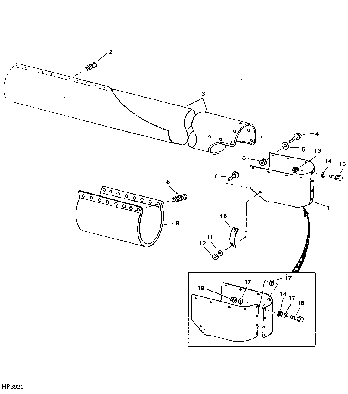 HORIZONTAL UNLOADING AUGER HOUSING (14 FT. AND 17 FT.)