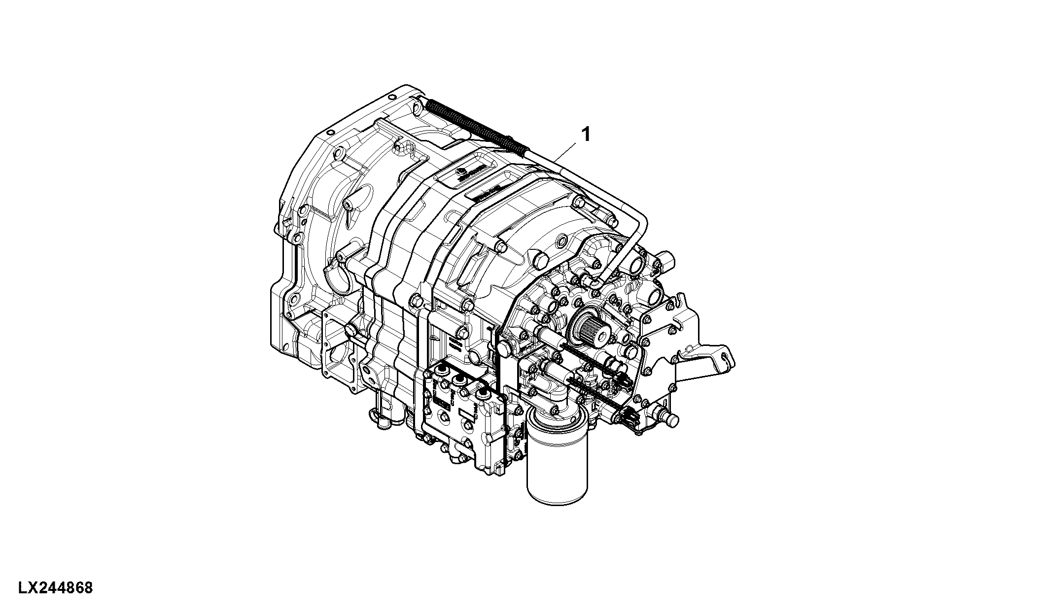 Replacement Transmission PowrQuad™, W/ Mechanical Reverser Control