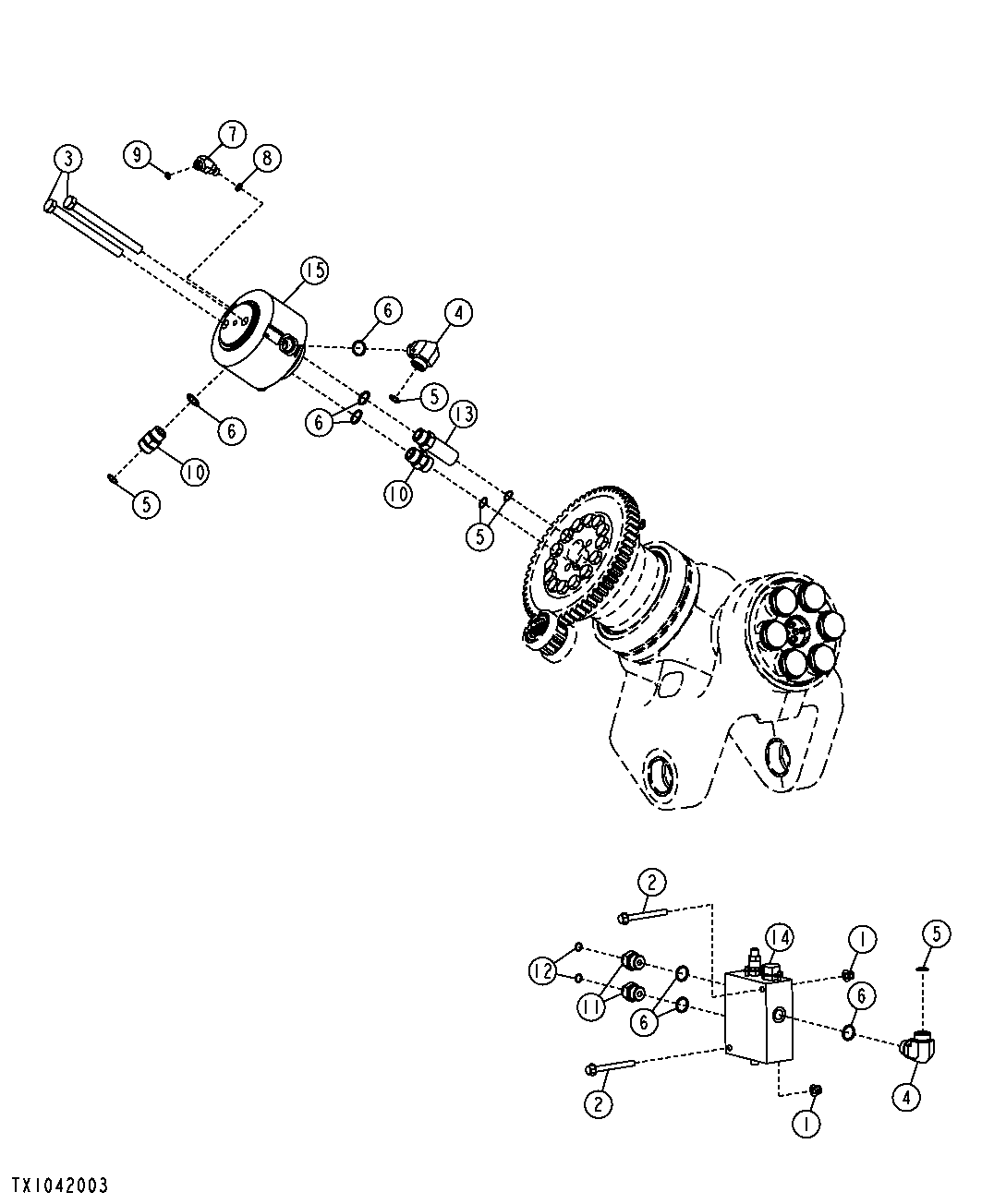 Flow Divider and Rotate Manifold (Grapple Skidders) (619888 - )