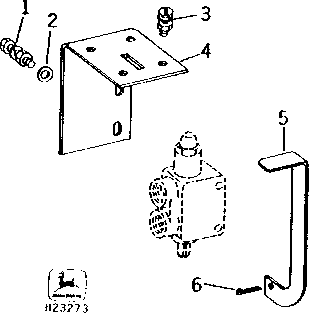 AUXILIARY UNLOADING AUGER HYDRAULIC DRIVE SELECTOR VALVE SUPPORT