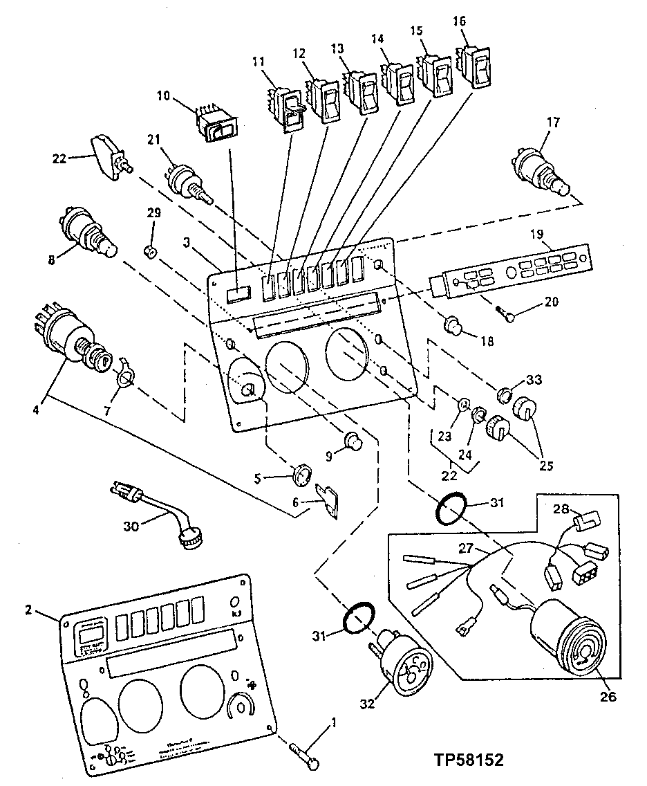 Instrument Panel Side Console (Cab) (872329 - )