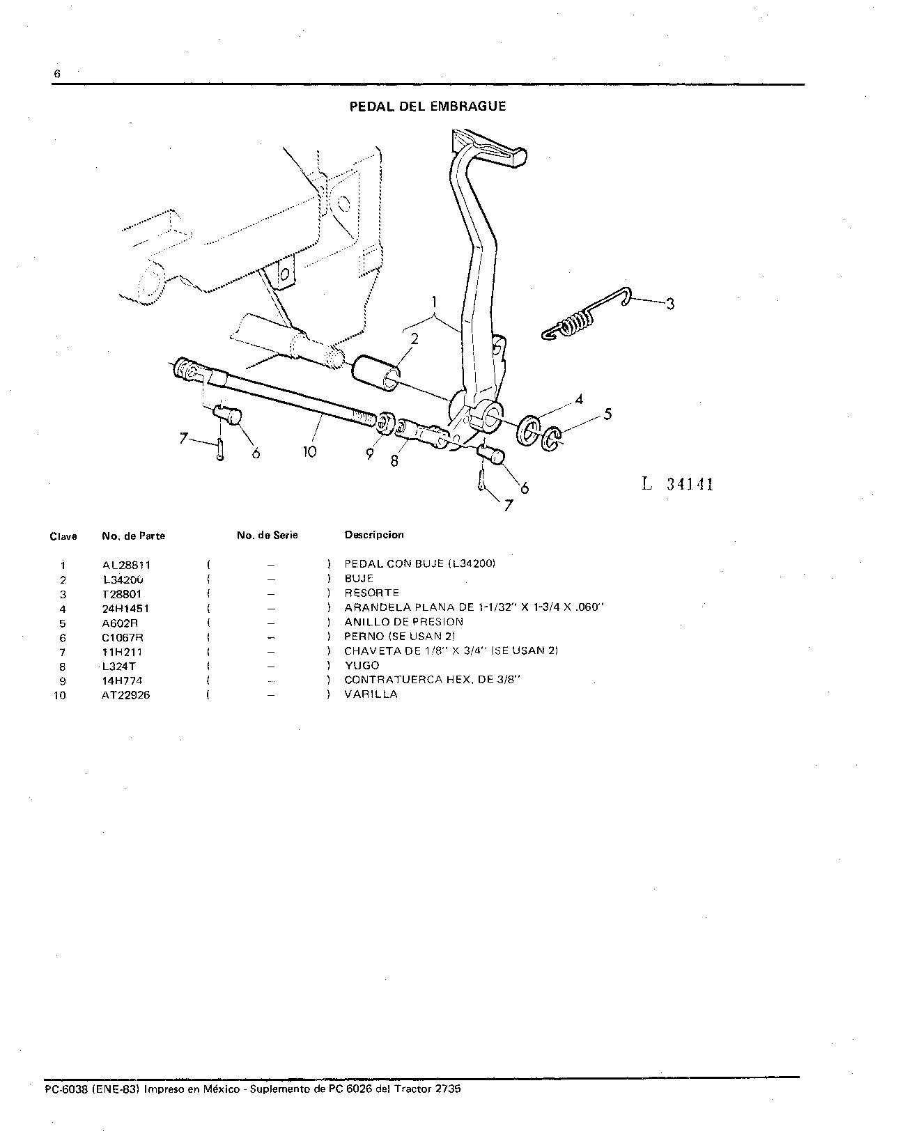 Pedal Del Embrague