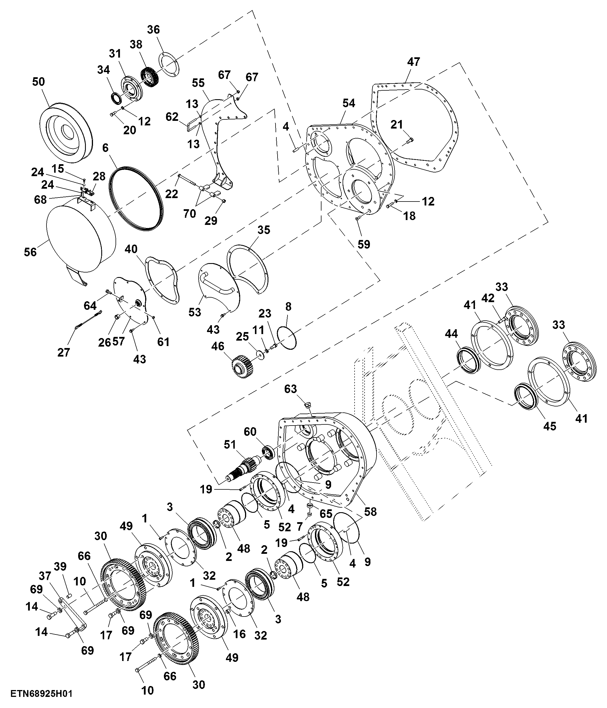 Chopper Gearbox with High Efficiency Hydraulics