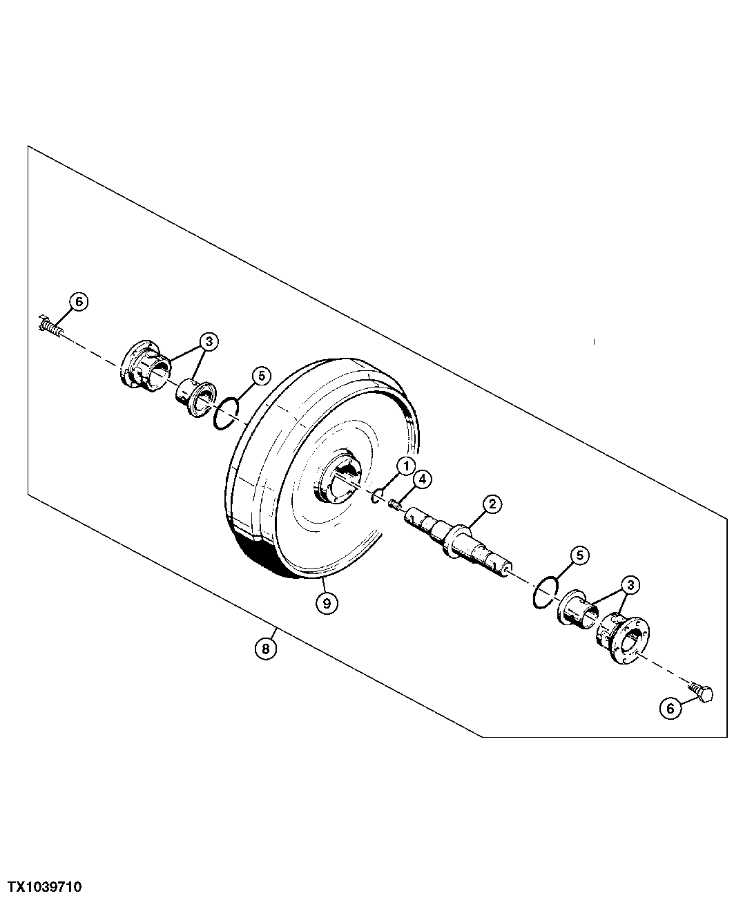 Track Chain Idler Wheel And Component Parts