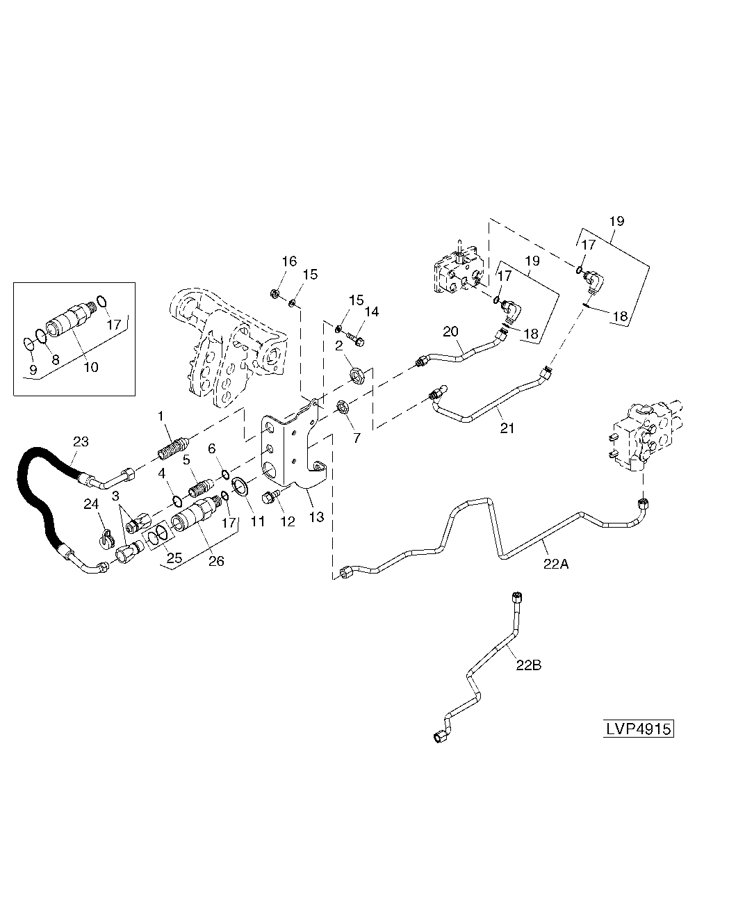 POWER BEYOND QUICK COUPLER KIT (WITH MID SCV)